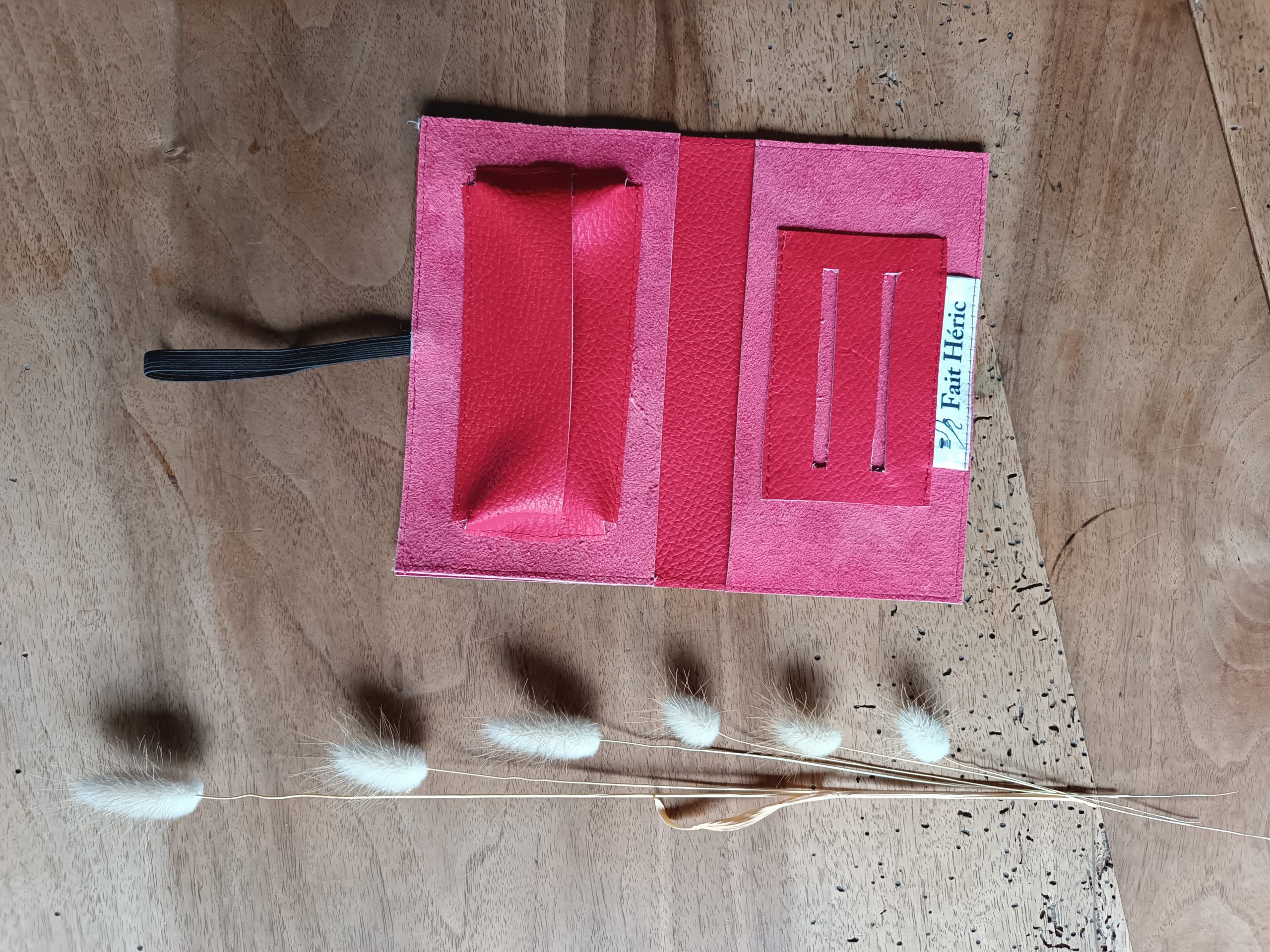 Blague à tabac en cuir 100% upcycling et artisanale