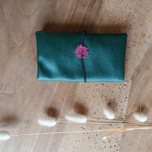 Blague à tabac en simili upcyclé