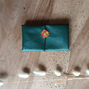 Blague à tabac en simili upcyclé