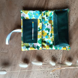 Blague à tabac en simili upcyclé