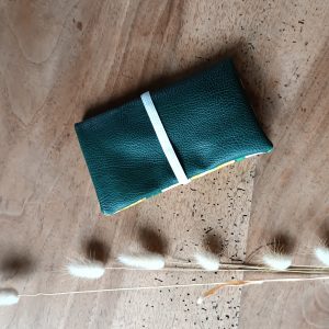 Blague à tabac en simili upcyclé