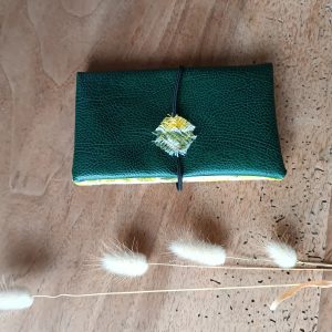 Blague à tabac en simili upcyclé