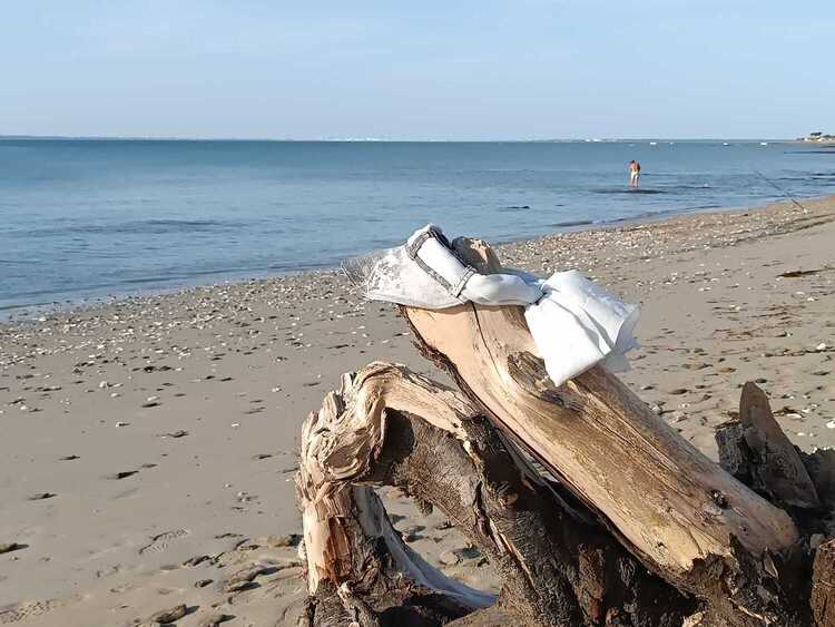 Visière en jeans upcyclé