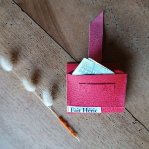 P’tit boursicot cuir rouge