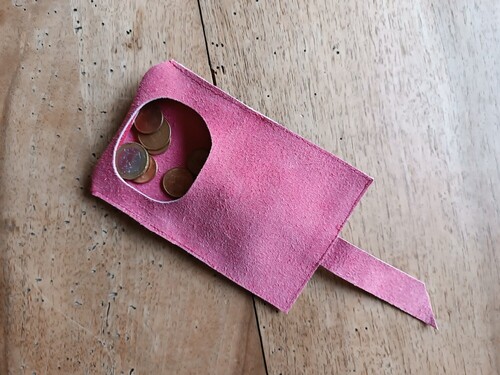 Boursicot CB rouge upcyclé