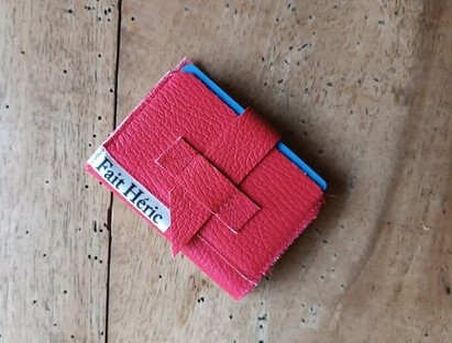 Boursicot CB rouge upcyclé