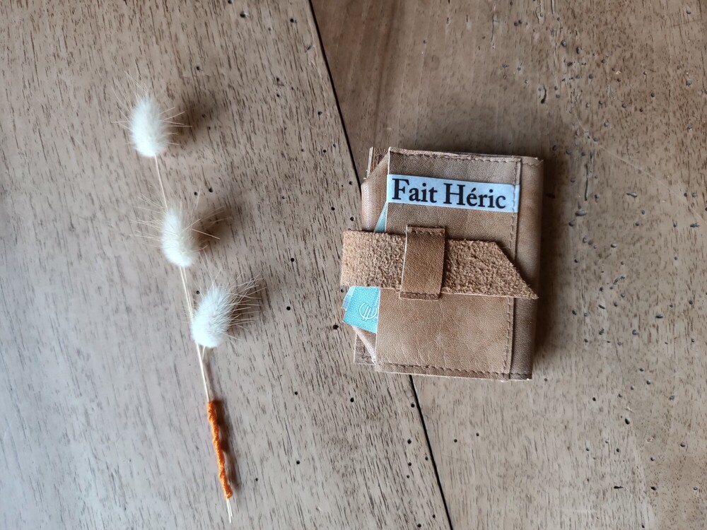 P'tit boursicot cuir marron