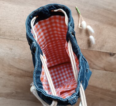 Sac seau en Jean's style américain