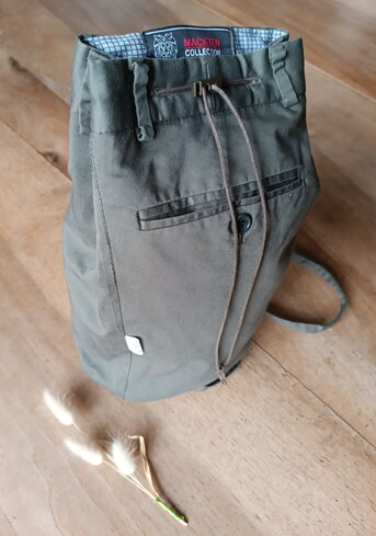 Sac seau en toile vert kaki
