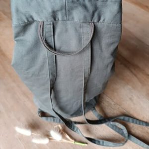 Sac seau en toile vert kaki