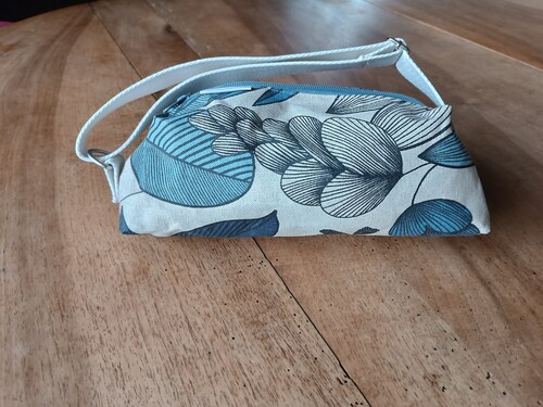 sac lingot feuillage bleu upcyclé