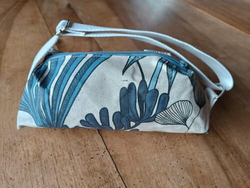 sac lingot feuillage bleu upcyclé