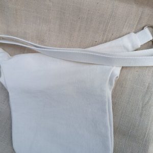 Sac de hanche coton blanc upcyclé