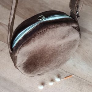sac rond velours milleraies