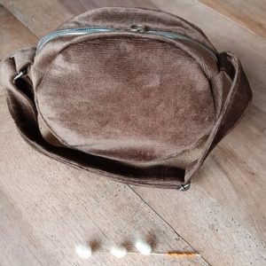 sac rond velours milleraies