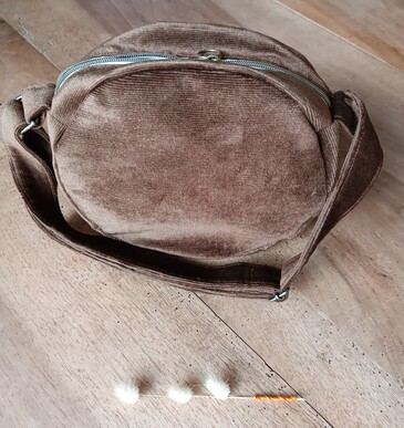 sac rond velours milleraies