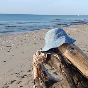 Bob carreaux bleu jeans