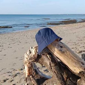 Bob fleur bleu marine