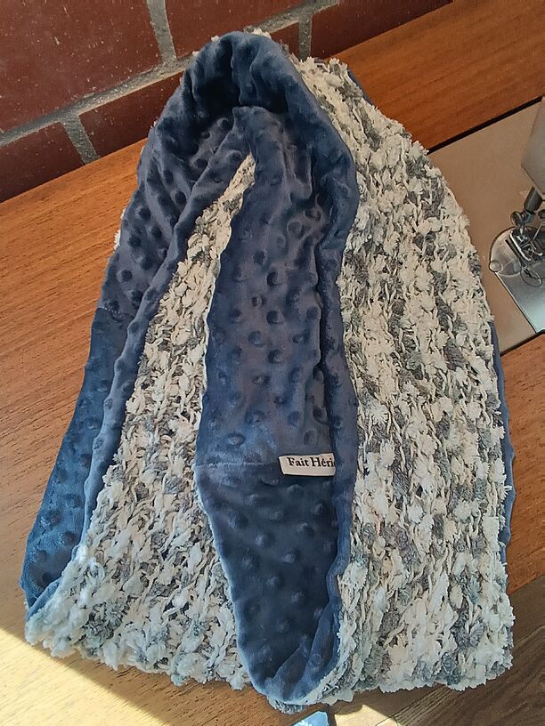 Echarpe tube minky artisanale