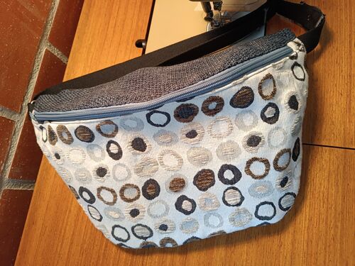 Sac banane XXL velours